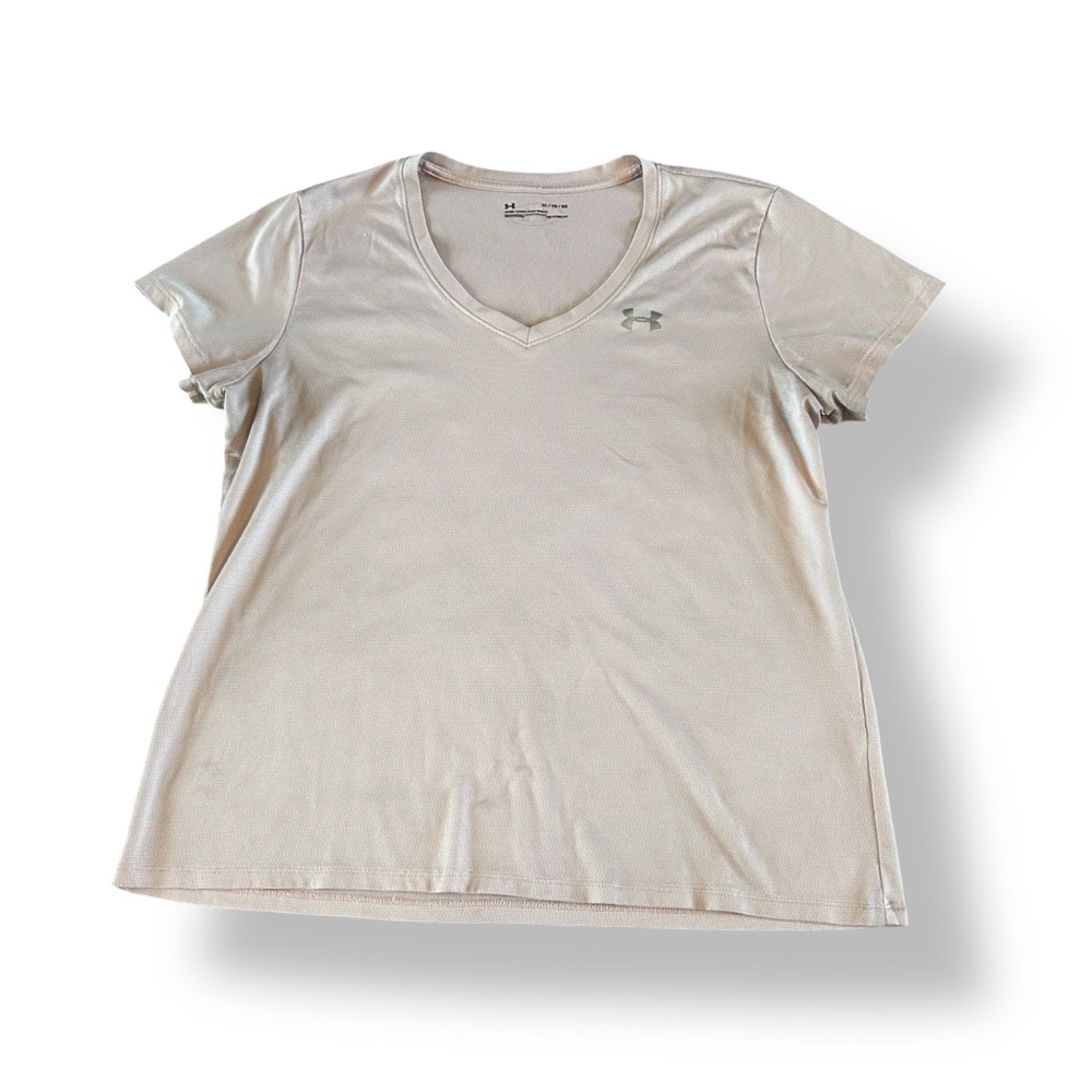 [Under Armour] Pale Pink V-Neck Tee